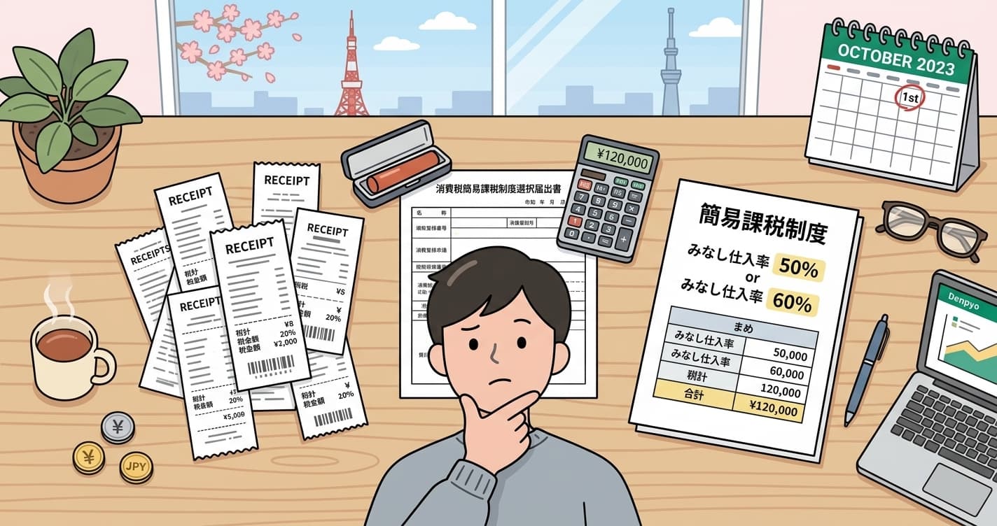 消費税の簡易課税制度とは？フリーランス・個人事業主が知っておくべき選択基準【2026年版】