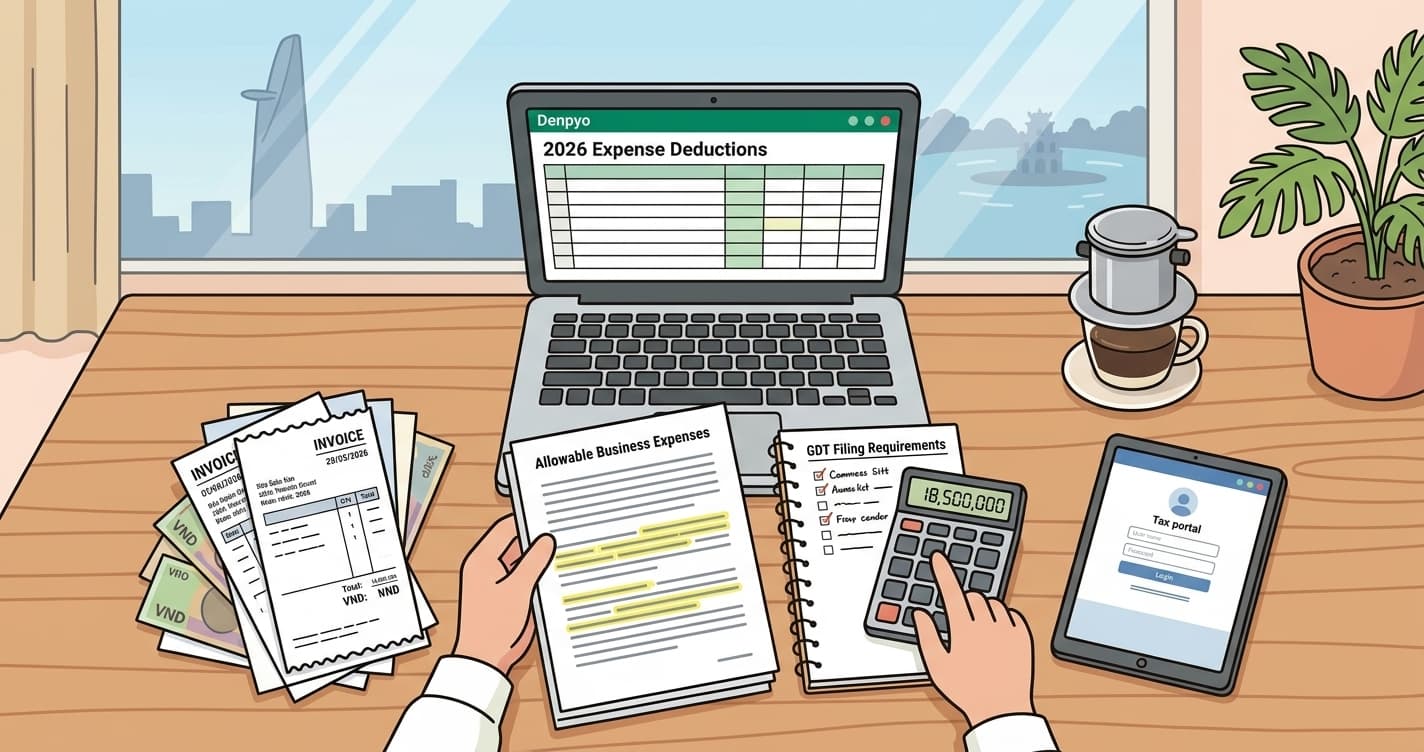 Vietnam Business Expense Deductions: What Freelancers and SMEs Can Claim in 2026